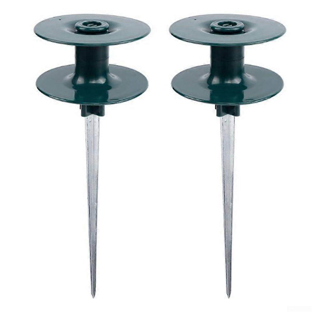 Efficient Garden Hose Reel Wheel With Ground Stake For Easy Access - 2 Pack, Durable Design, Compatible With Standard Hoses