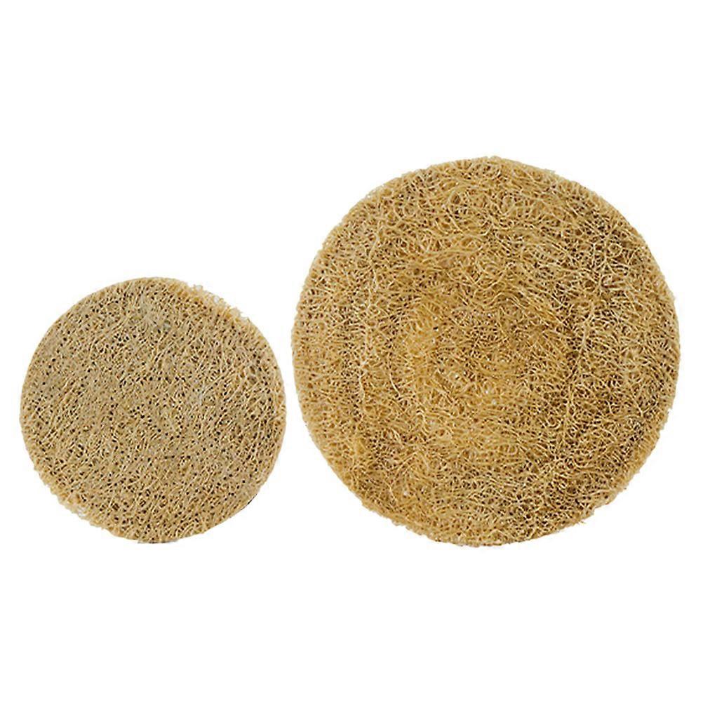 Loofah Coasters Reusable Cup Pads Moisture Protection Tabletop Decoration Kitchen 2Pcs