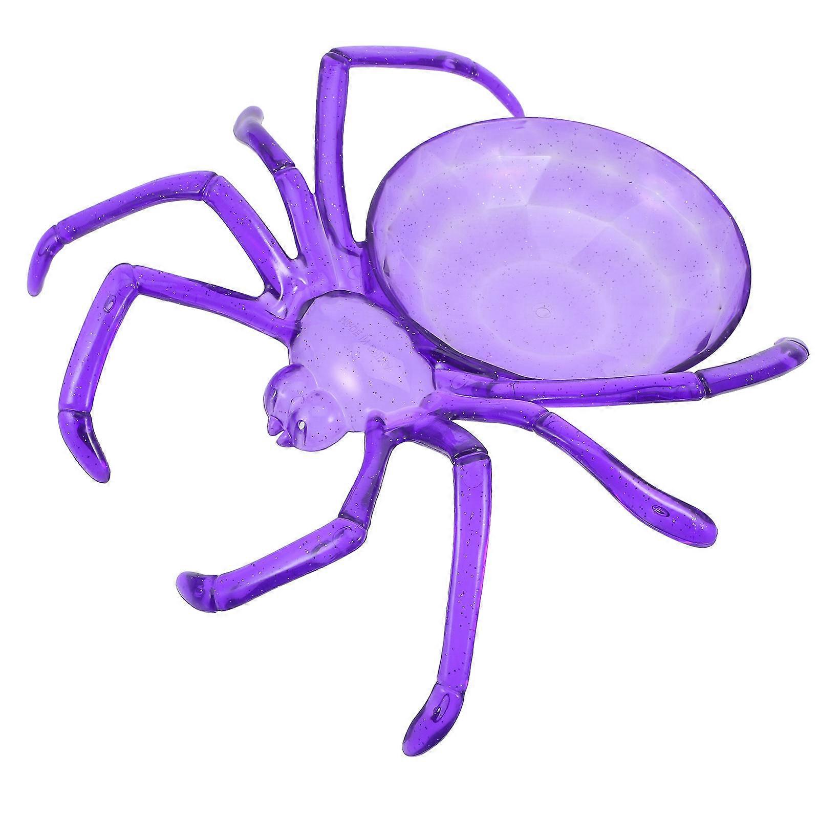 Reusable Plate Dessert Tray Halloween Spider Shape Tray For Party Organizers Holding Candies Snacks Small Decorations 1Set