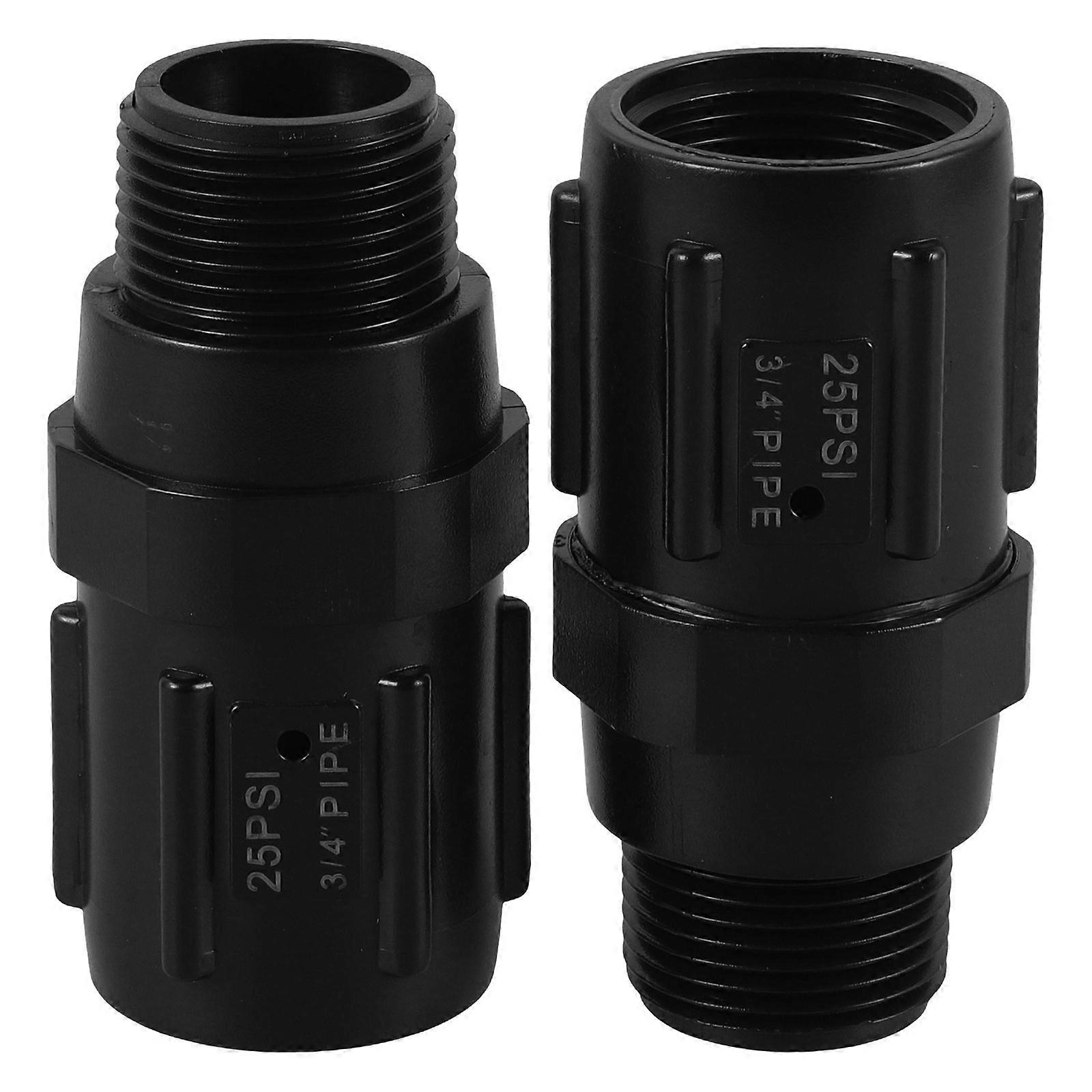 Sink Faucet to Hose Adapter 2Pcs Black Plastic Secure No-Leak Fit Faucet Adapter for Phonograph