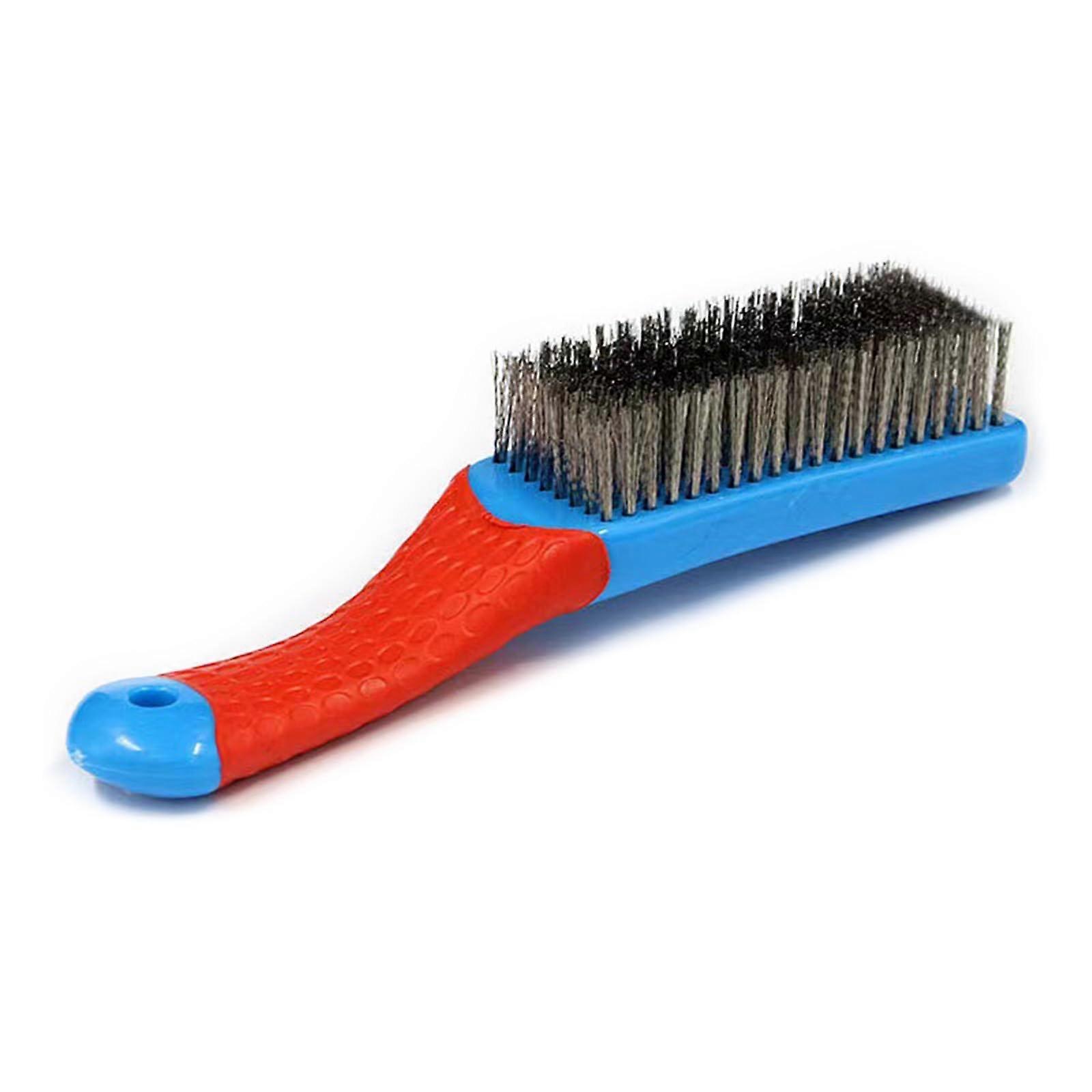 "Steel Wire Brush for Thorough Cleaning with Ergonomic Handle - Durable, Long-Lasting, Versatile for Various Surfaces"