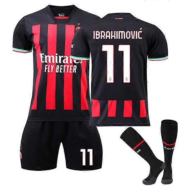 ACミラン ホームサッカージャージ トレーニングスーツ 22/23 イブラヒモビッチ/THEO 11 - イブラヒモビッチ キッズ 28(150-160CM)