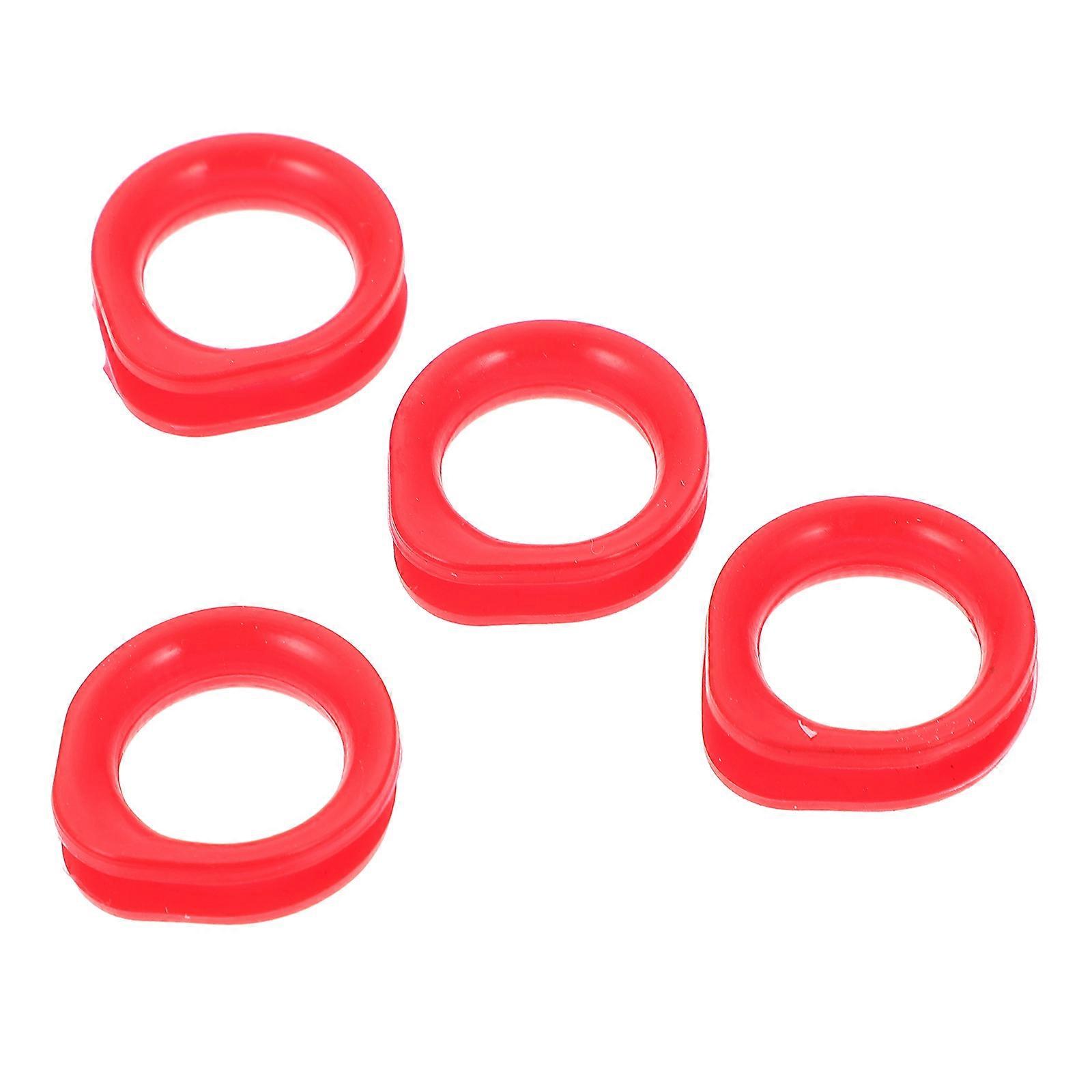 4pcs Clipper Rings Hairdressing Scissors Finger Protectors Scissor Supplies Kit