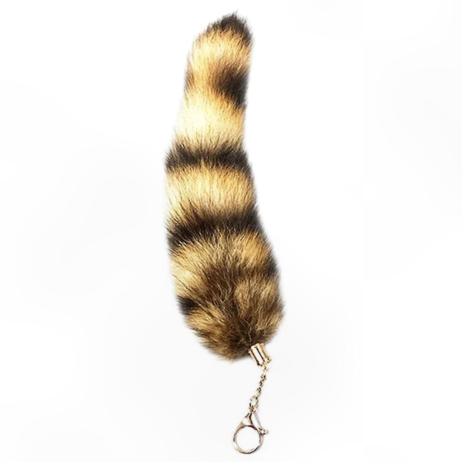 Plush Tail Charm Keychain Animal Tail Keychain Key Holder Purse Bag Charm Keychain Decorations Keyring Pendants
