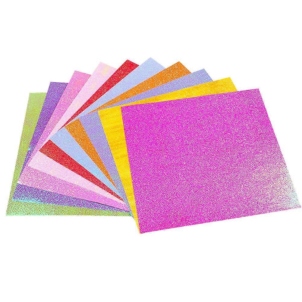 400pcs Assorted Handmade Pearlescent Folding Paper for DIY Craft and Origami Projects