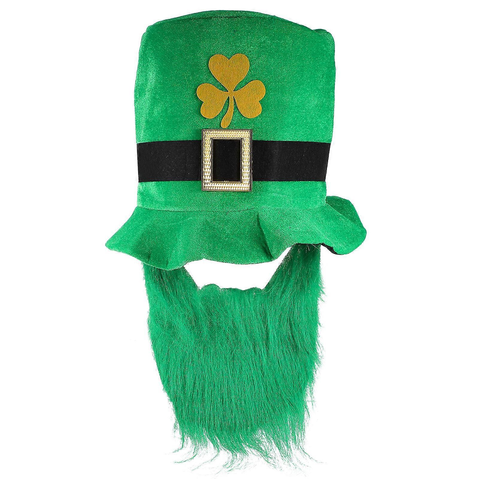 Masteelf 1pc Unique Beard Hat Decorative Prop for St Patrick's Day