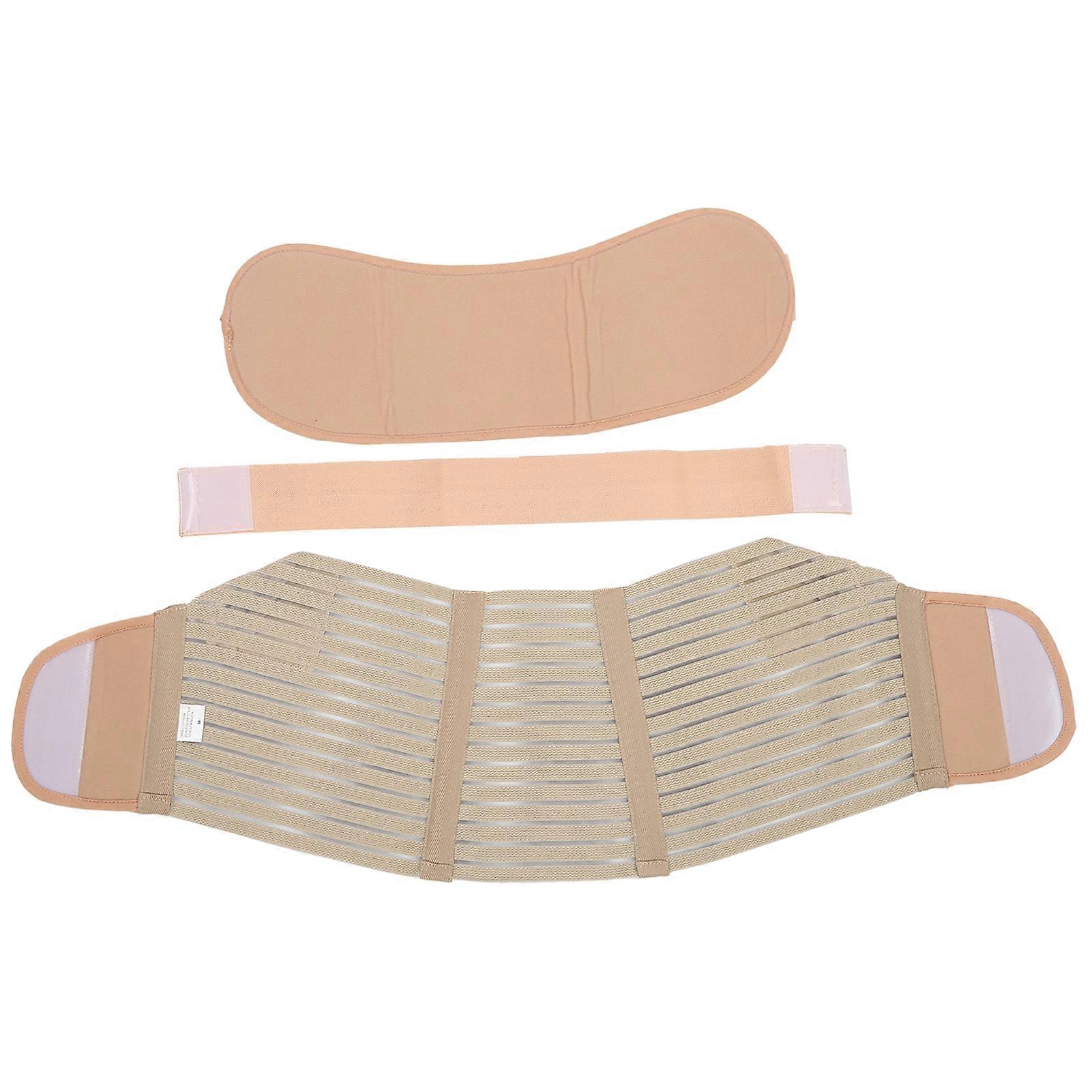 Maternity Support Belt Breathable Pregnancy Belly Band Adjustable Back Support BraceKhaki M