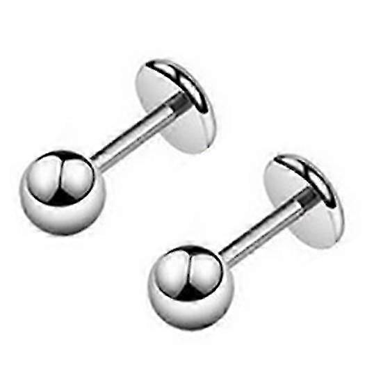 Ear Studs Simple Easy check Titanium Steel Barbell Shape Helix Tragus