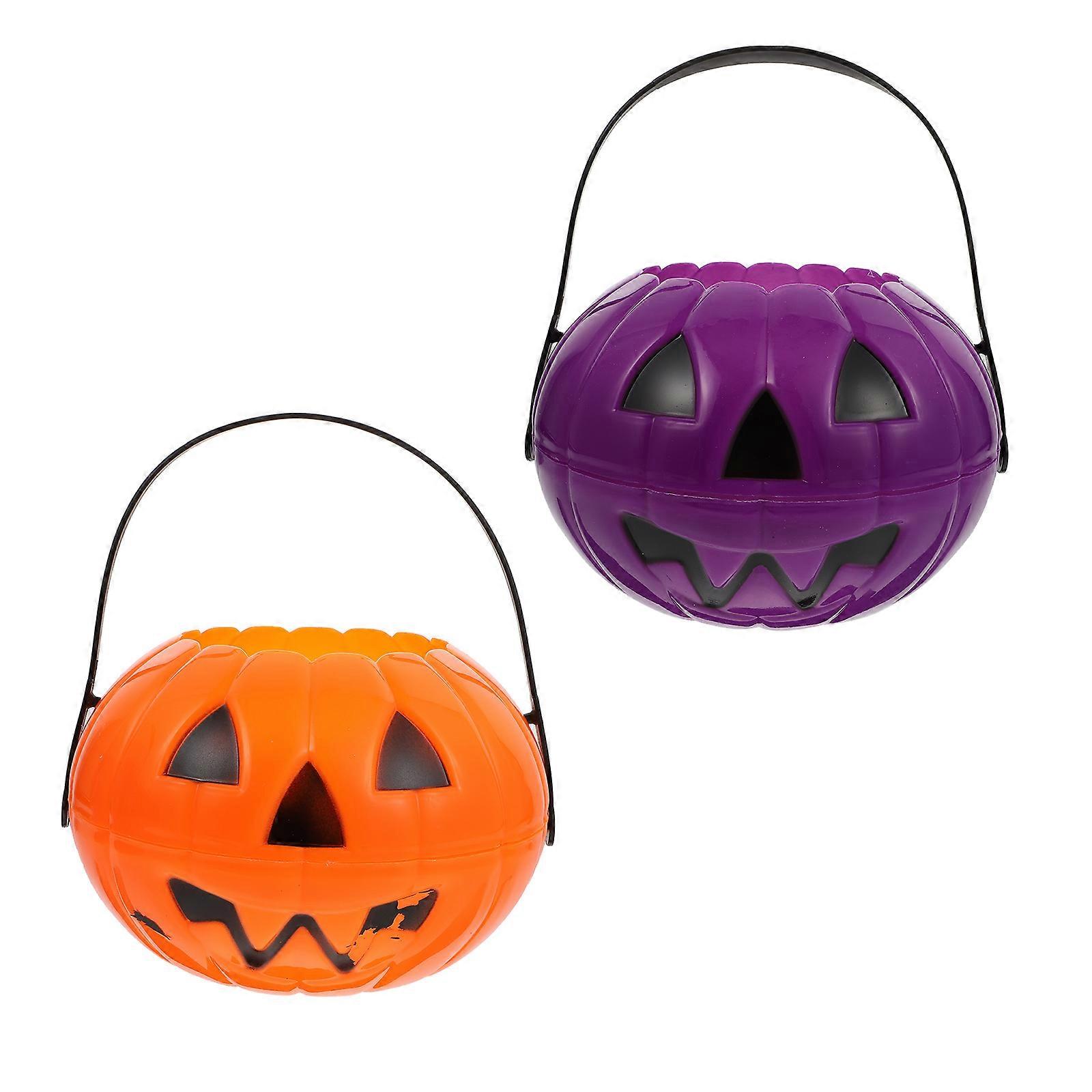 Creative Halloween Ornaments, Sturdy Plastic Pumpkins for Indoor Spaces