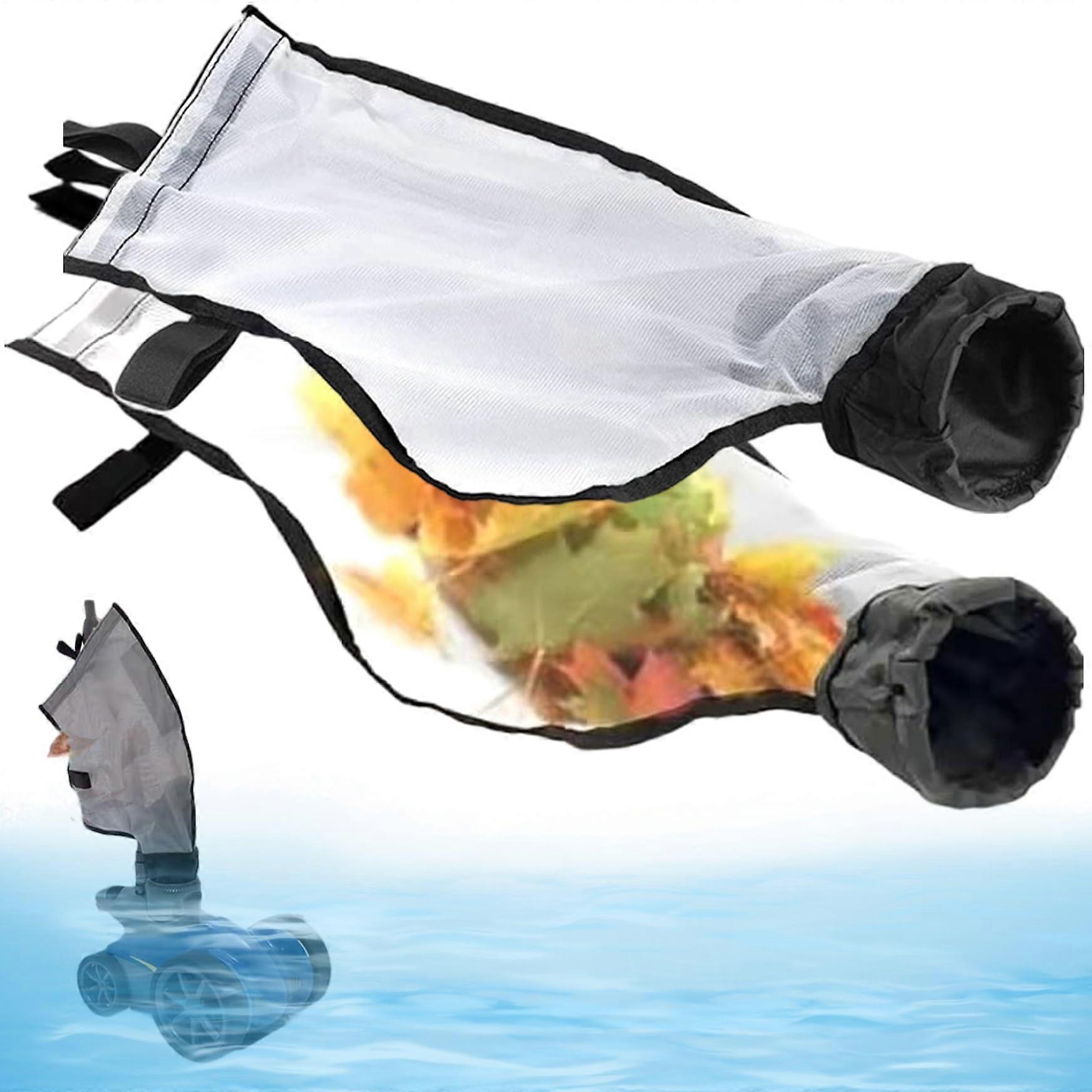 Pool Cleaner Bag Nylon Mesh 2-Pack With Hook-and-Loop Closure For Swimming Pool Filtration System