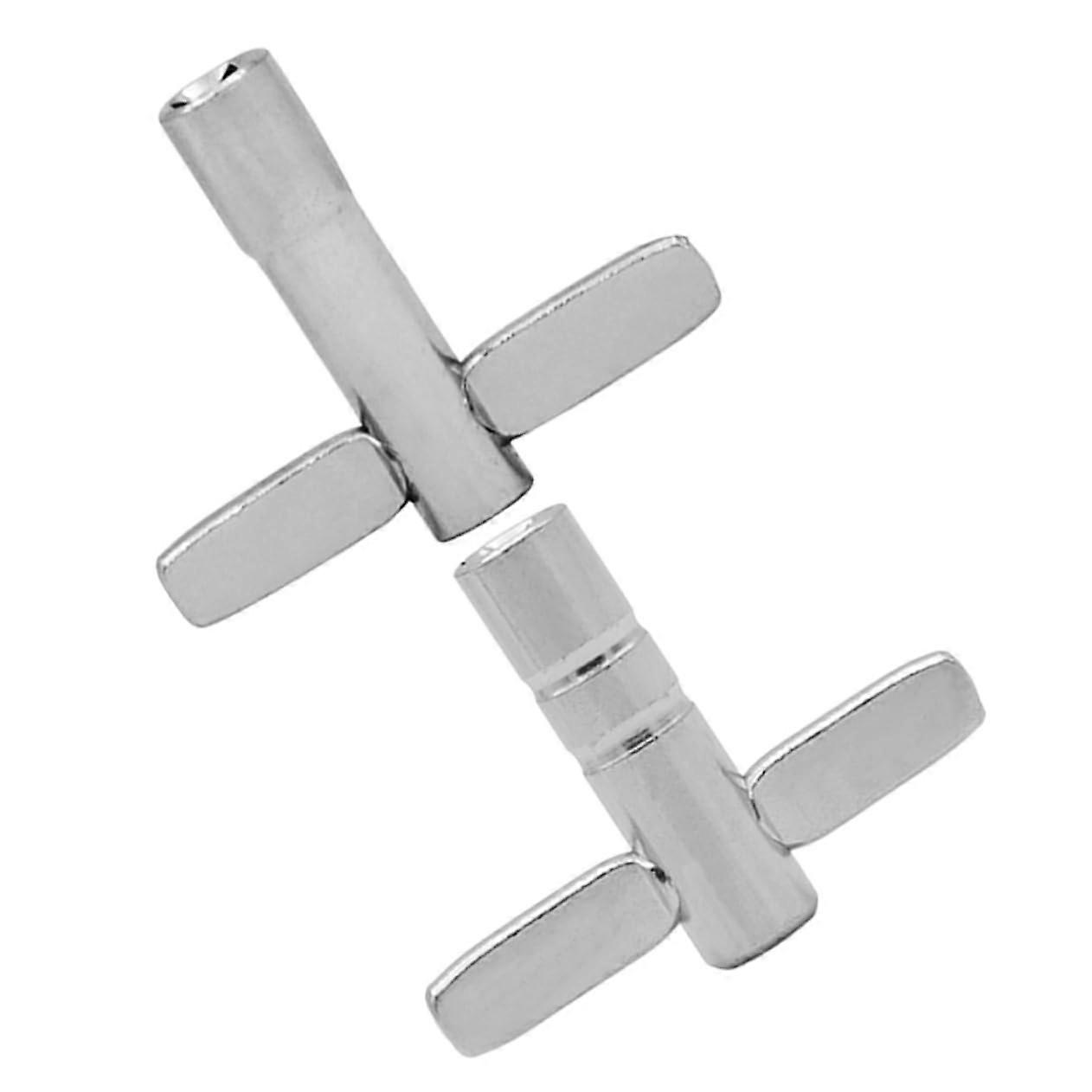 Drum Tuning Keys Set of 2 Ergonomic Grip Portable Tools for Precise Drum Tuning Adjustments for Drummers and Percussionists