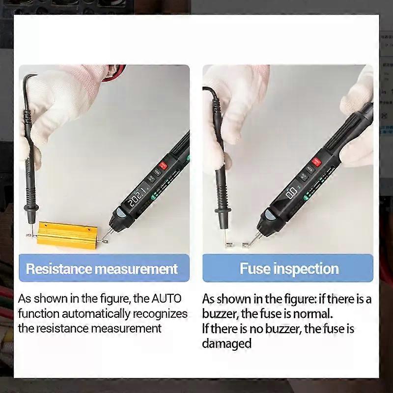 Digital 6000 Counts Multimeter Sensor Pen NCV Non Contact Tester Voltmeter A3008 M89B