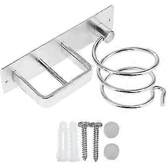 Wandmontierte Aluminium Haartrockner Halter Aufbewahrungsregal mit Haarglätter Aufbewahrungsregal für Badezimmer