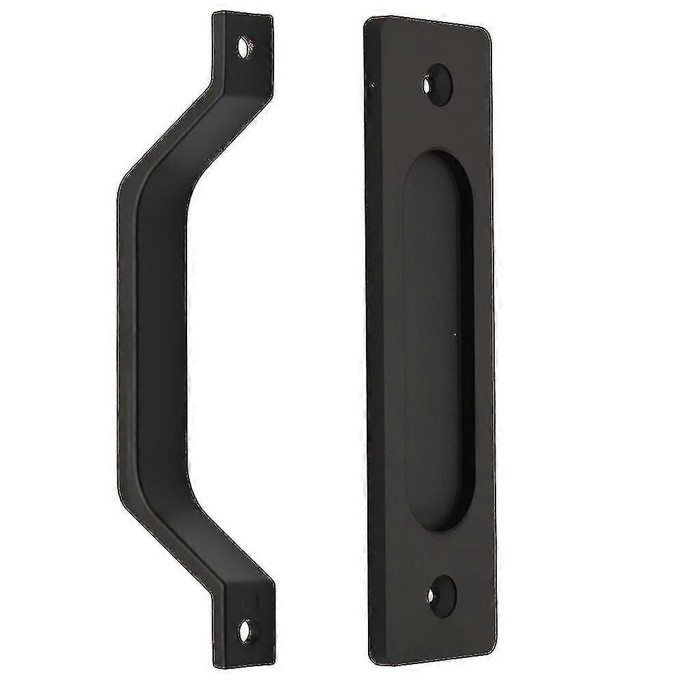 مقبض باب الحظيرة للخدمة الشاقة باب منزلق ريفي يسحب مقبض باب تصميم مزدوج الجوانب