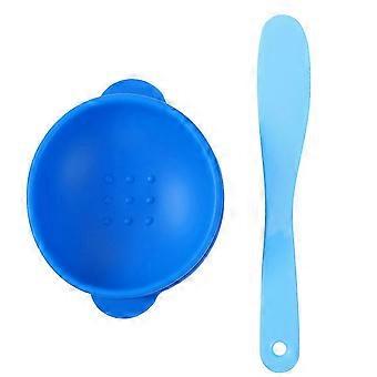 Diy Tool Facial Mask Mixing Bowl 10.5x10.5cm Blue Color Compact Size For Storage Holder 1 Set
