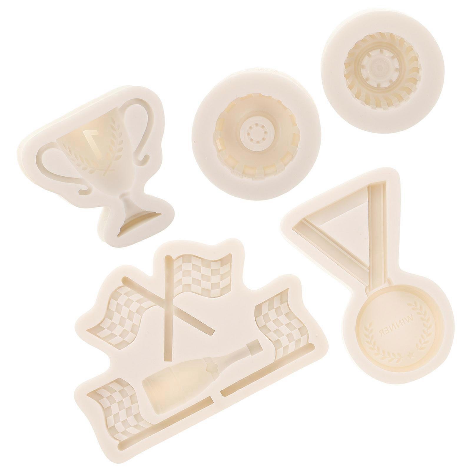 Chocolate Making Fondant Mold For Beginners And Amateurs 4.3X3X0.5in Silicone 5Pcs