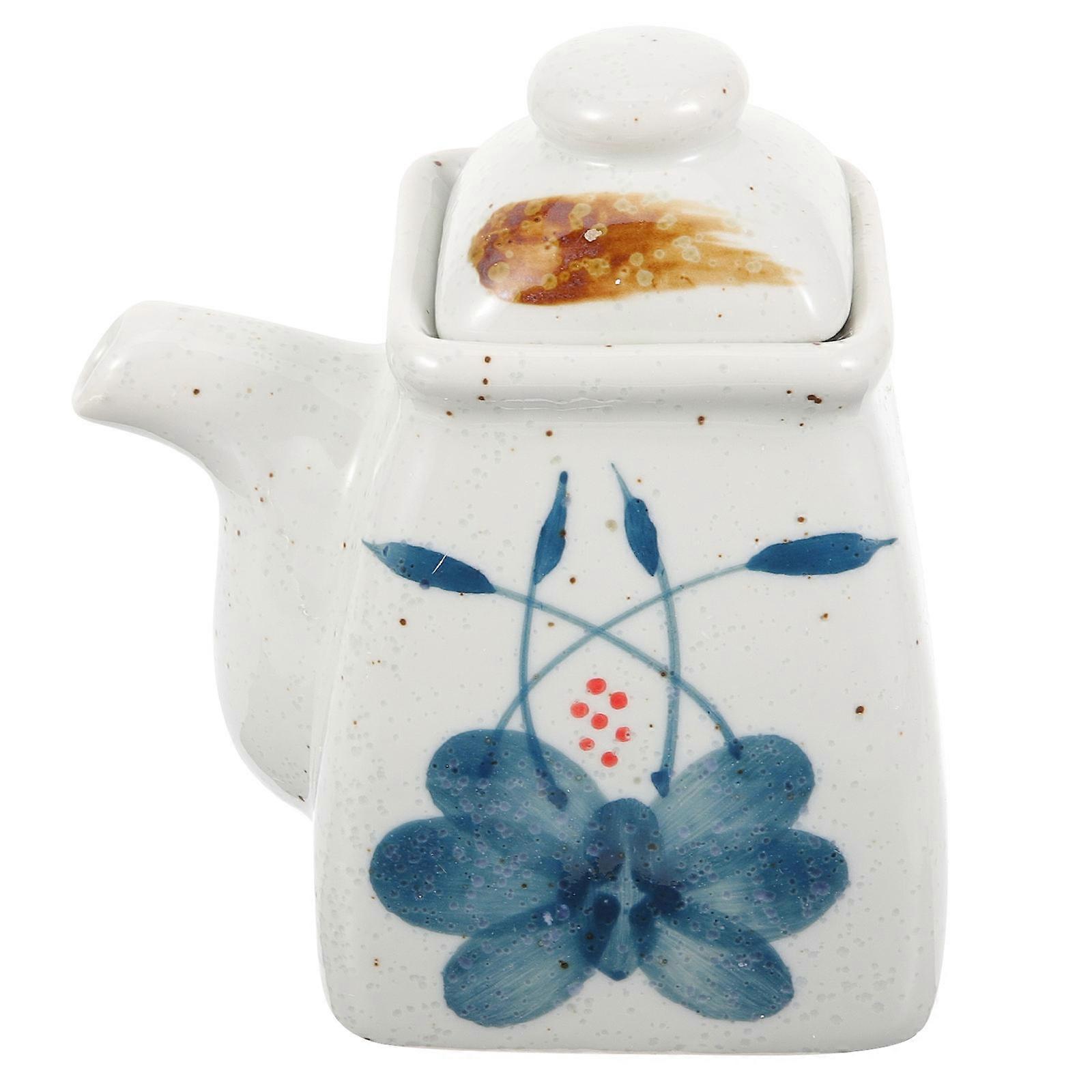 Vinegar Bottle Ceramic Container For Catering And Restaurant Use Easy Refilling 1 Pcs