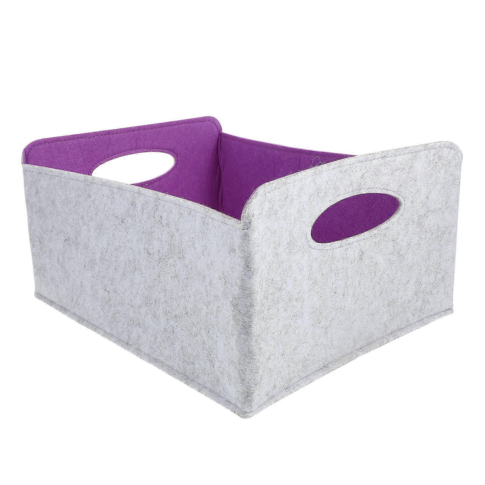 Felt Storage Basket for Clothes Toys and Sundries with Handle Multi Large Capacity