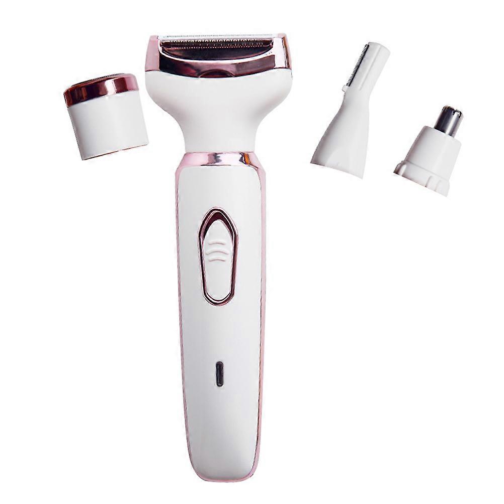 Four-in-one Hair Removal Tool For Female Personal Grooming White 1 Set Quick Trimming