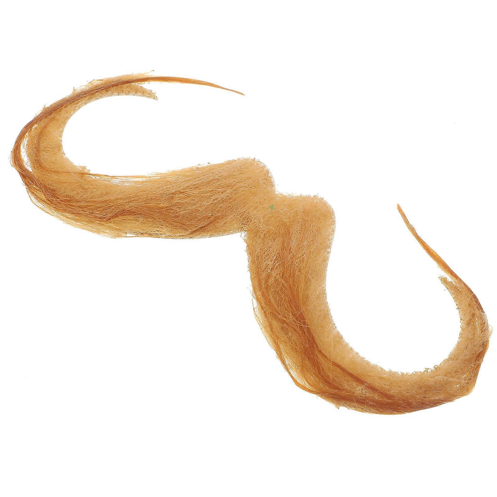 Realistic Fake Beard for Party Decoration Light Brown Fabric Made Safe and Comfortable Fit