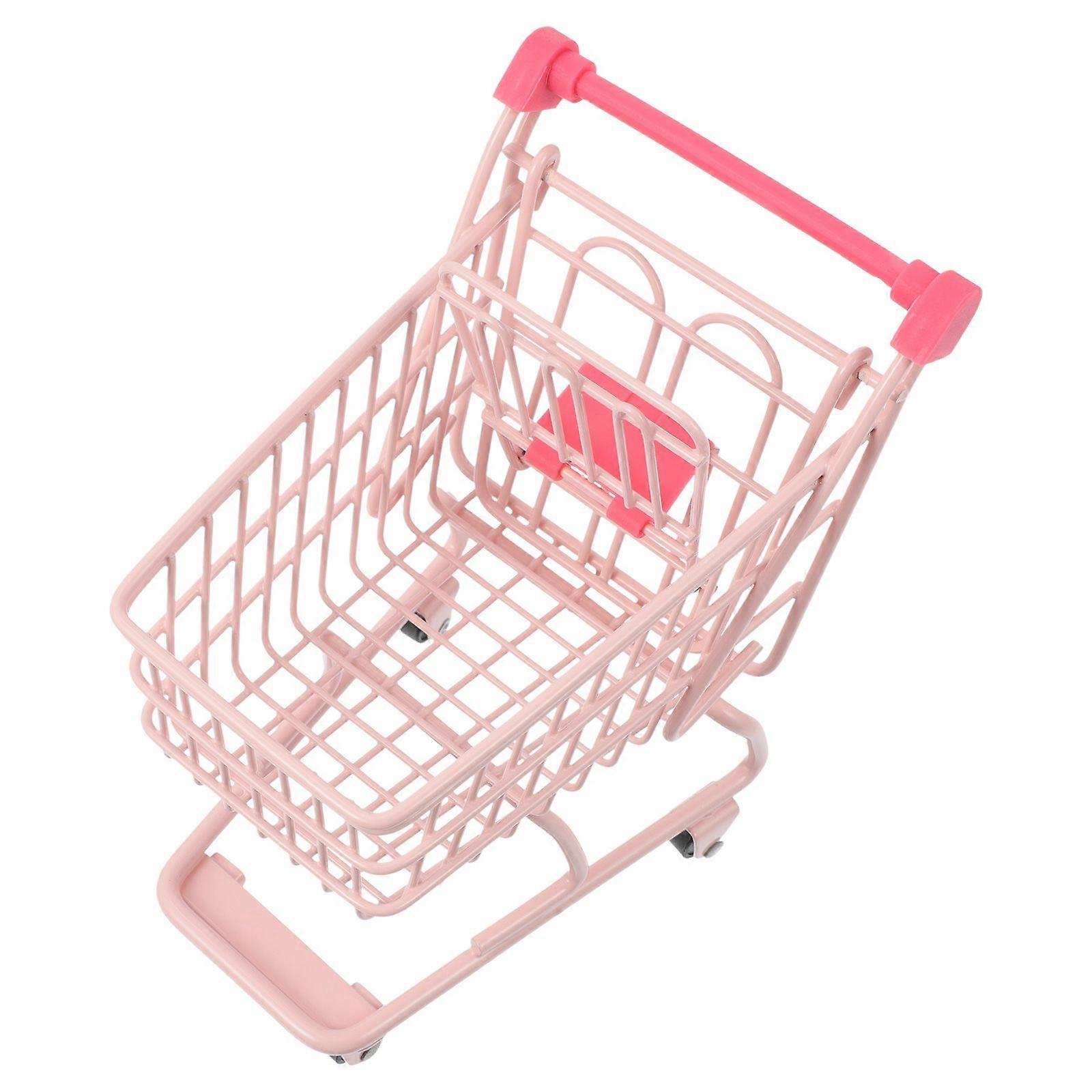 Chic Supermarket Handcart Mini Trolley Models Creative Mini Shopping Cart