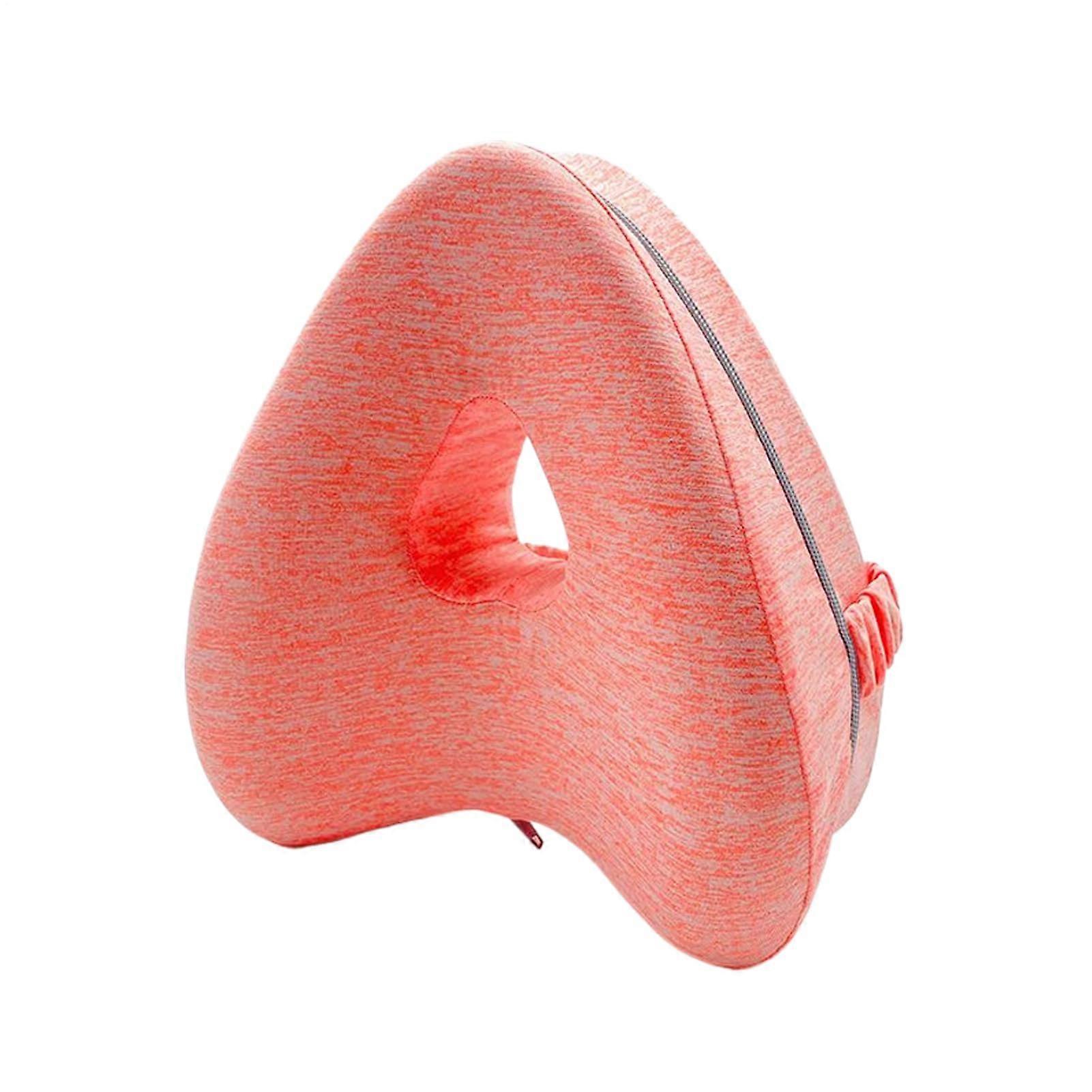 Back Support Pillow For Spine Alignment, Orthopedic Knee Pillow For Side Sleepers, Leg Support, Orange