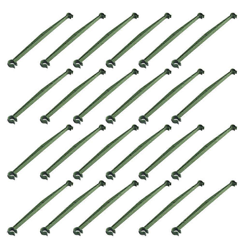 24pcs Gardening Expandable Rods Plastic Connecting Rod Brackets for Cucumber Tomato Vine Plant (Extended Connecting Rod)