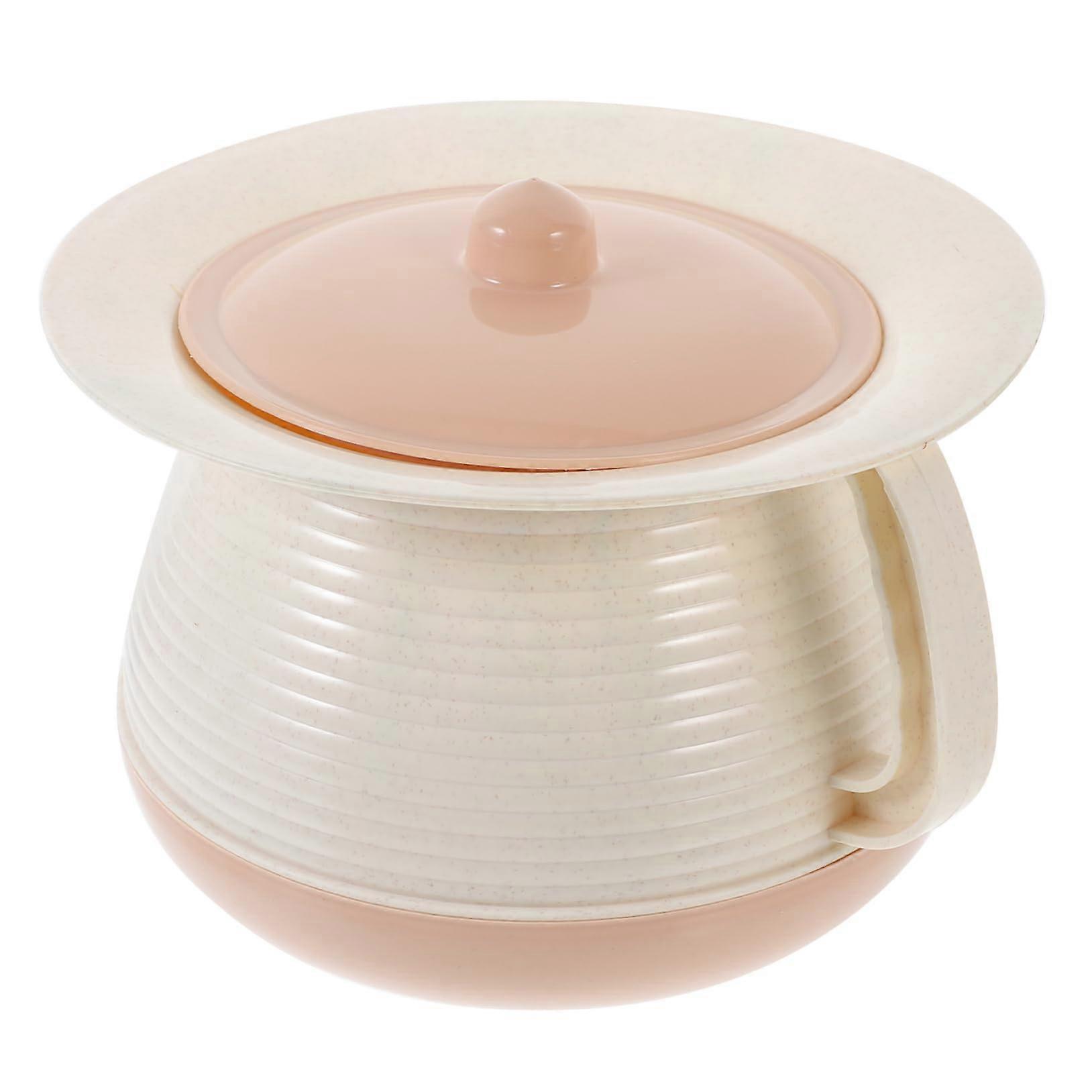 Unisex Bedpan with Lid, Portable Toilet for Camping, Urinal and Bedside Urinal, Durable Material, NonSlip, Easy to Clean for Travel