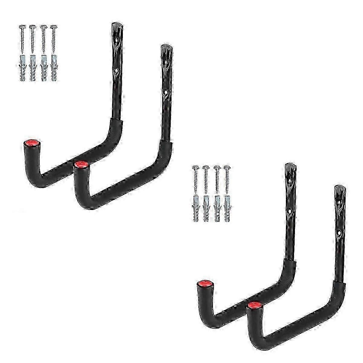 2xカヤックラックヘビーデューティー壁掛けカヤック収納フックカヌーカヤックガレージパドルボード用カヤック収納ハンガー