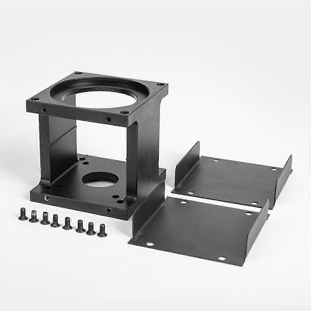 Stepper motor mounting bracket with cover for stability during CNC milling (DB110 with cover)