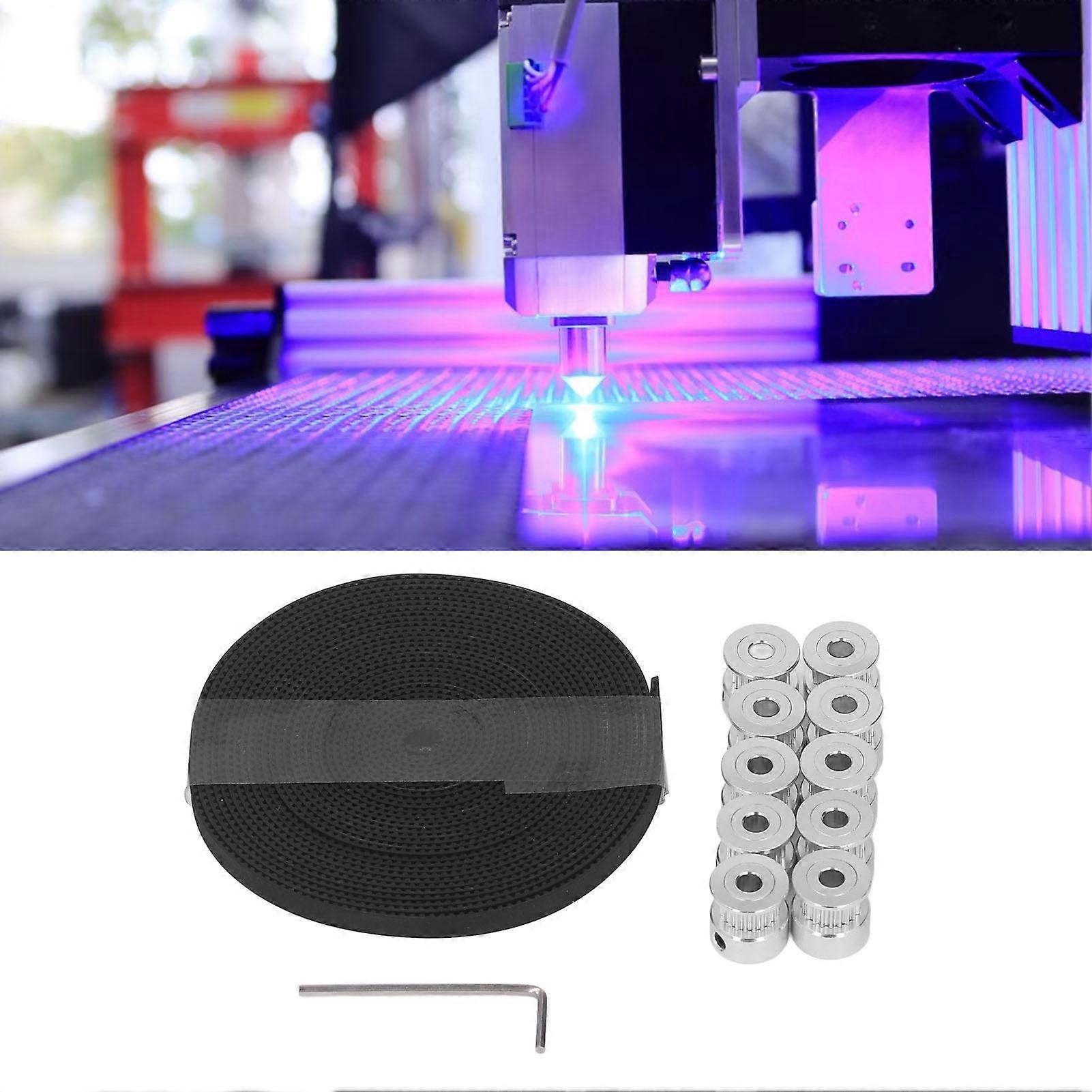 Κράμα αργιλίου 20 λαστιχένια εξάρτηση ιμάντων χρονισμού ροδών δοντιών 6mm για τον εκτυπωτή CNC 3D 