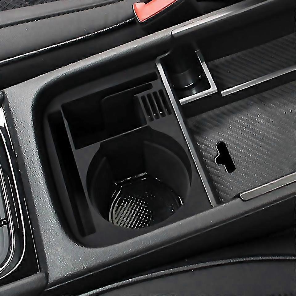 For Abs Car Central Cup Holder Storage Box For 1719 Black