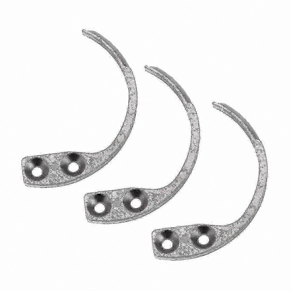 Magnetic Key Hooks with Detacher Function, 3-Pack Mini Accessory for Alarms and Tags