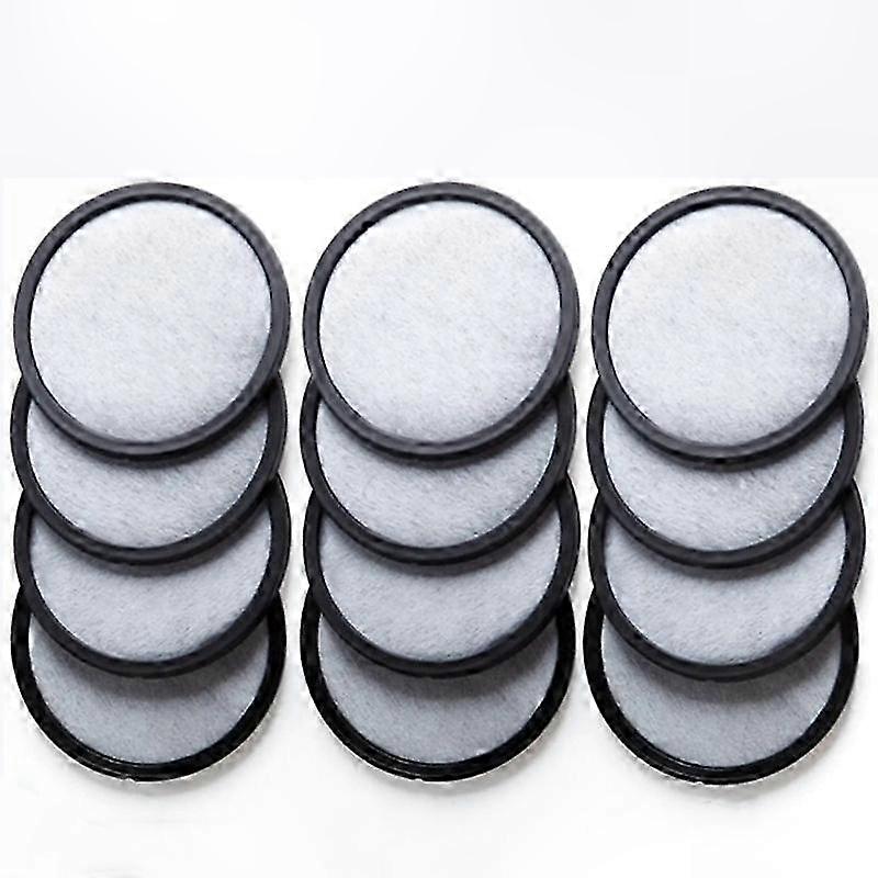 Set of 12 Activated Charcoal Water Filter Discs for Coffee Makers