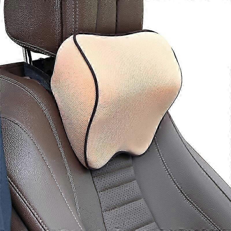Car neck pillow for long drives, memory foam headrest cushion