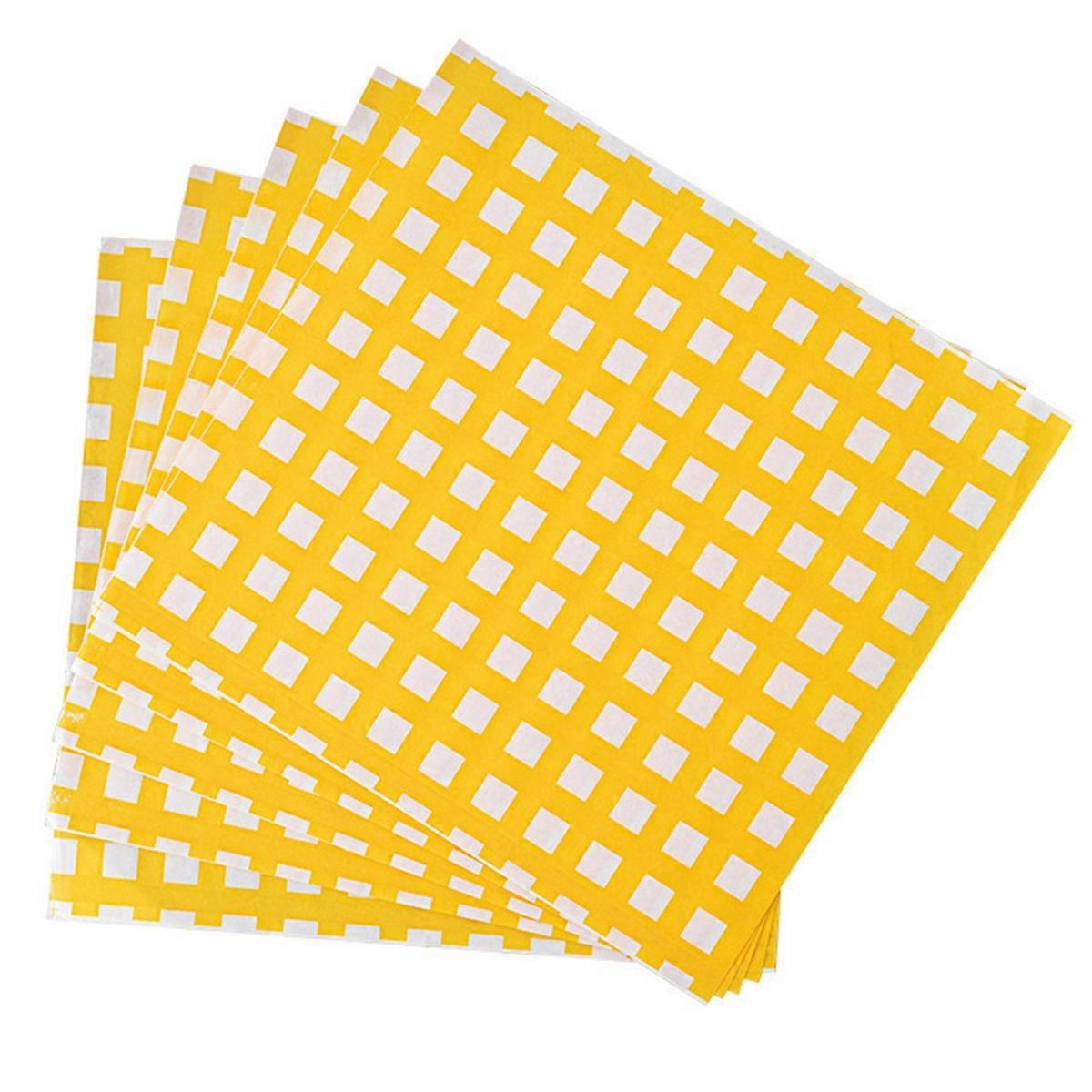 Förpackningspåsar för smörgåsar 17x17cm papperskorgfoder för smörgåsförpackningar laminerade pappersförpackningar för mat