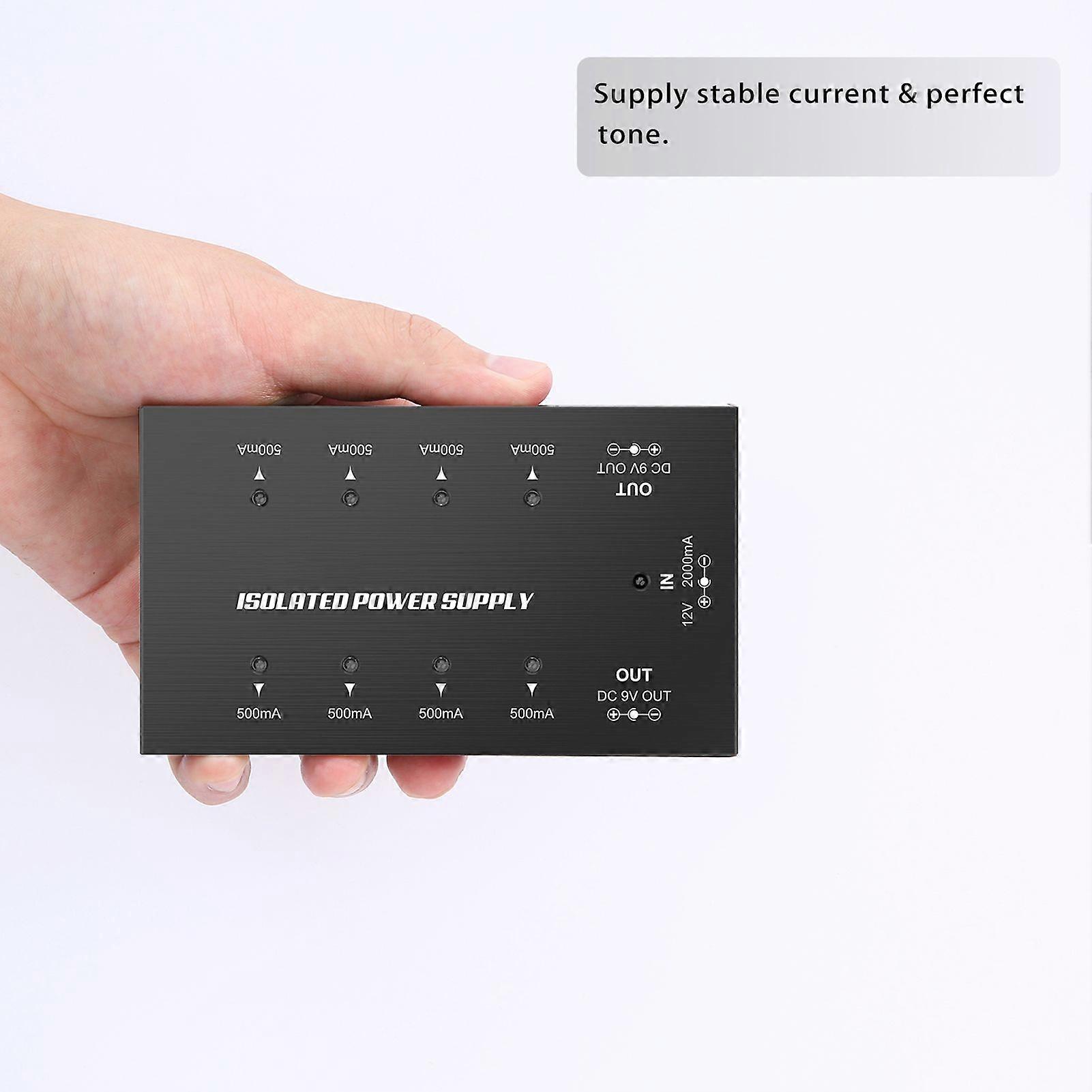 Kompaktes Gitarreneffekt-Netzteil 8 isolierte DC-Ausgänge für 9V/18V-Gitarreneffekte