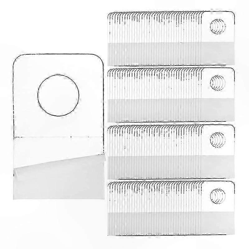 1000 Self-Adhesive Hanging Tabs, 1x1.5 Inch Round Hole Hooks for Retail Displays