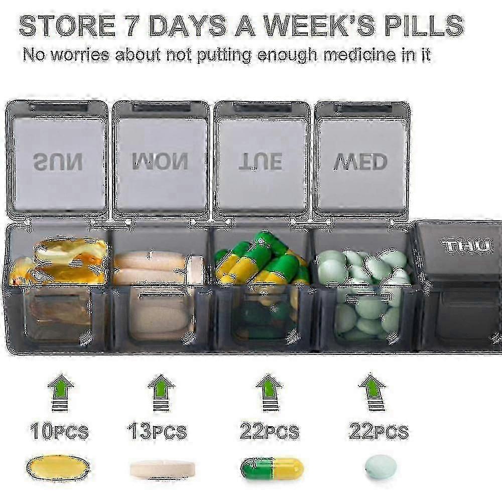 Extra Large Weekly Pill Organizer, Xl Daily Pill Cases