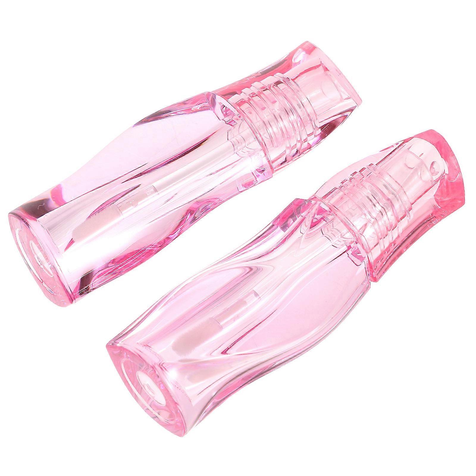 Wand for Decoration Stylish Twisted Design Pink PETG Material Lightweight Portable 2pcs