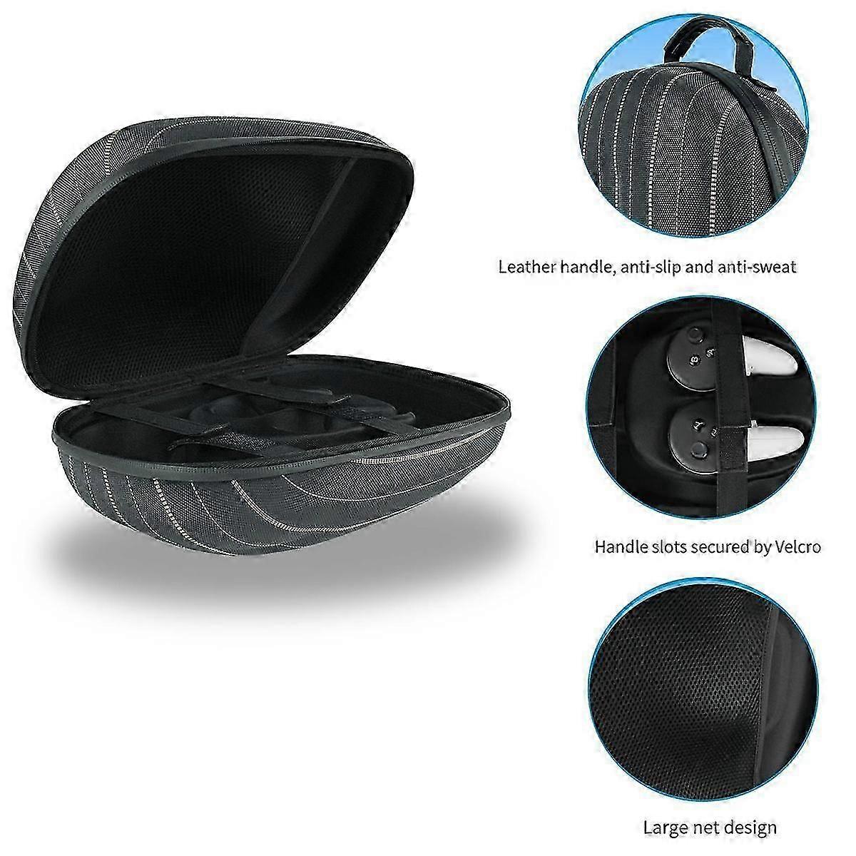 Carrying Case +Face Cover + Hand Cover+ Blackout Nose for 3 Controller Carrying Case VR Accessories-B