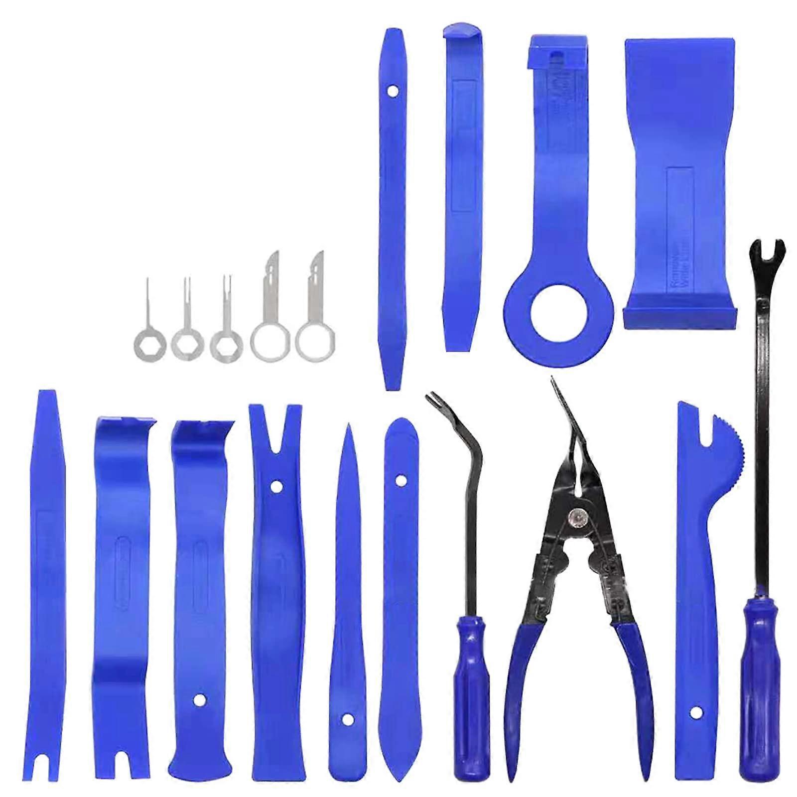 Trim Removal Tool Kit for Car Interior Disassembly - 5/16/19 Pcs Auto Radio Pry Tools for Door Clip and Panel Trim