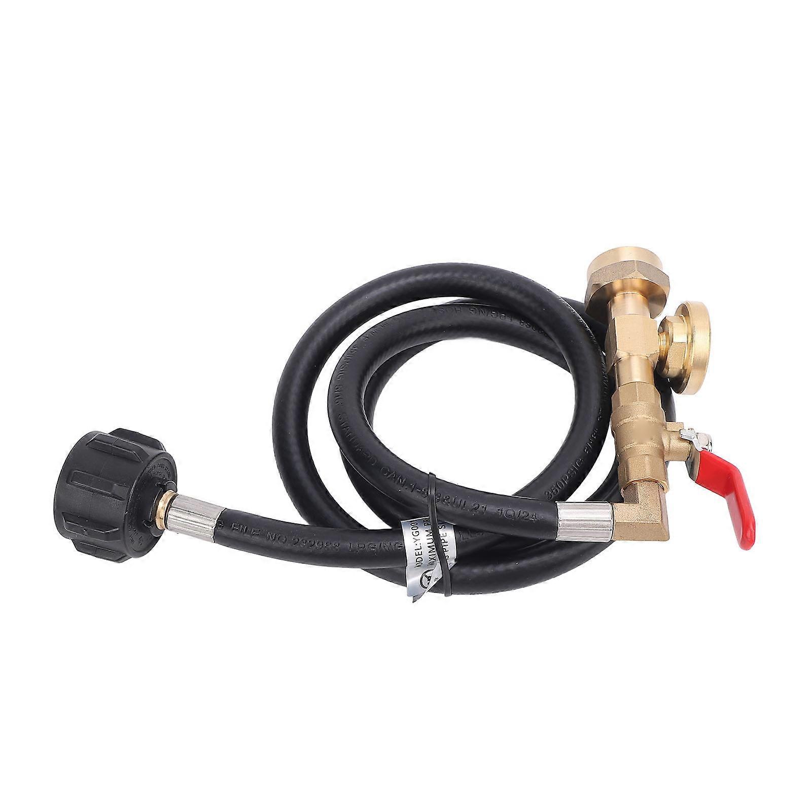 4FT Gas Refill Adapter Hose QCC1 Type1 with Gauge SKU14260