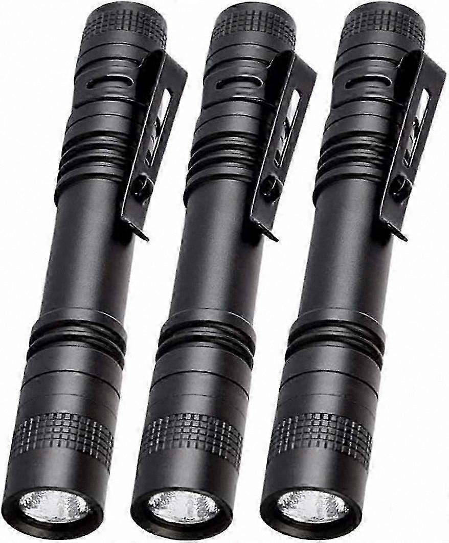 Mini Tactical Torch with Metal Clip, 100 Lumens Portable Penlight for Everyday Use and Emergencies