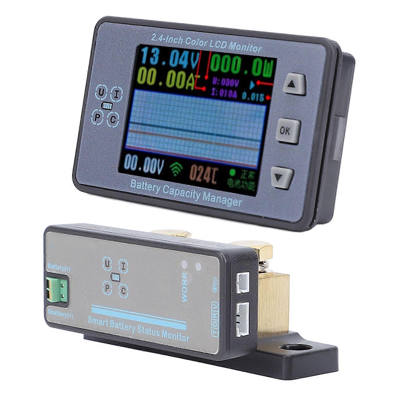 Battery Data Monitor 2.4 Inch Color Screen 120V 150A Capacity Meter