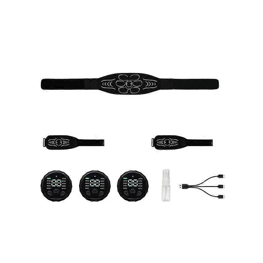 Silicone Muscle Stimulator with EMS Technology, 10 Modes & 30 Strengths for Waist, Arms & Legs. Comfortable Design, Portable, Rechargeable via USB