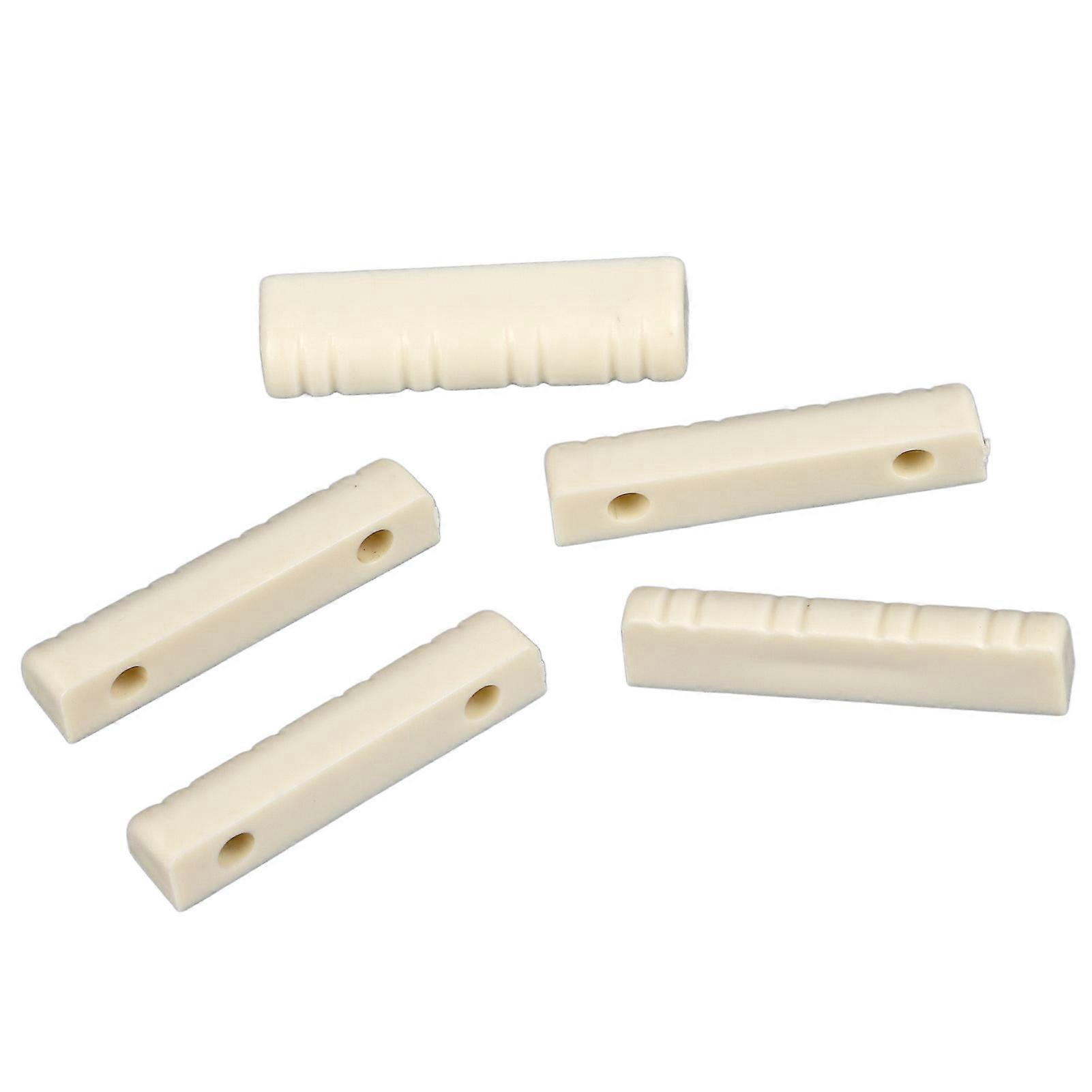 5 stk. 30 mm plast forhåndsslisset gitarmutter for 8-strengs gitar