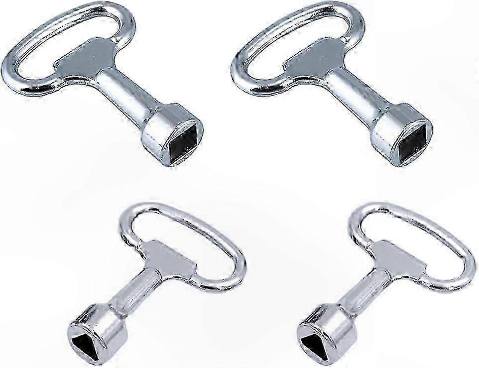 ユーティリティキャビネット、配電、電気メーターボックス、ラジエーター制御用の金属製三角形キー4個セット