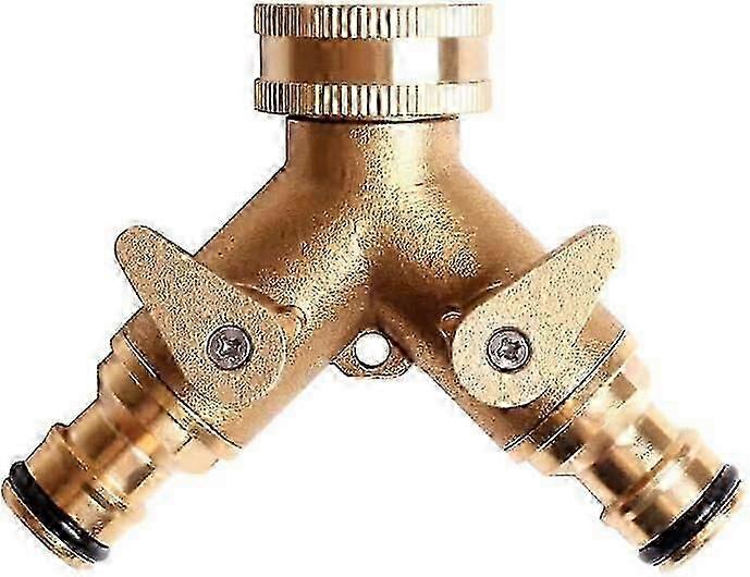 Hose Diverter Fitting 2-Way Brass for Garden