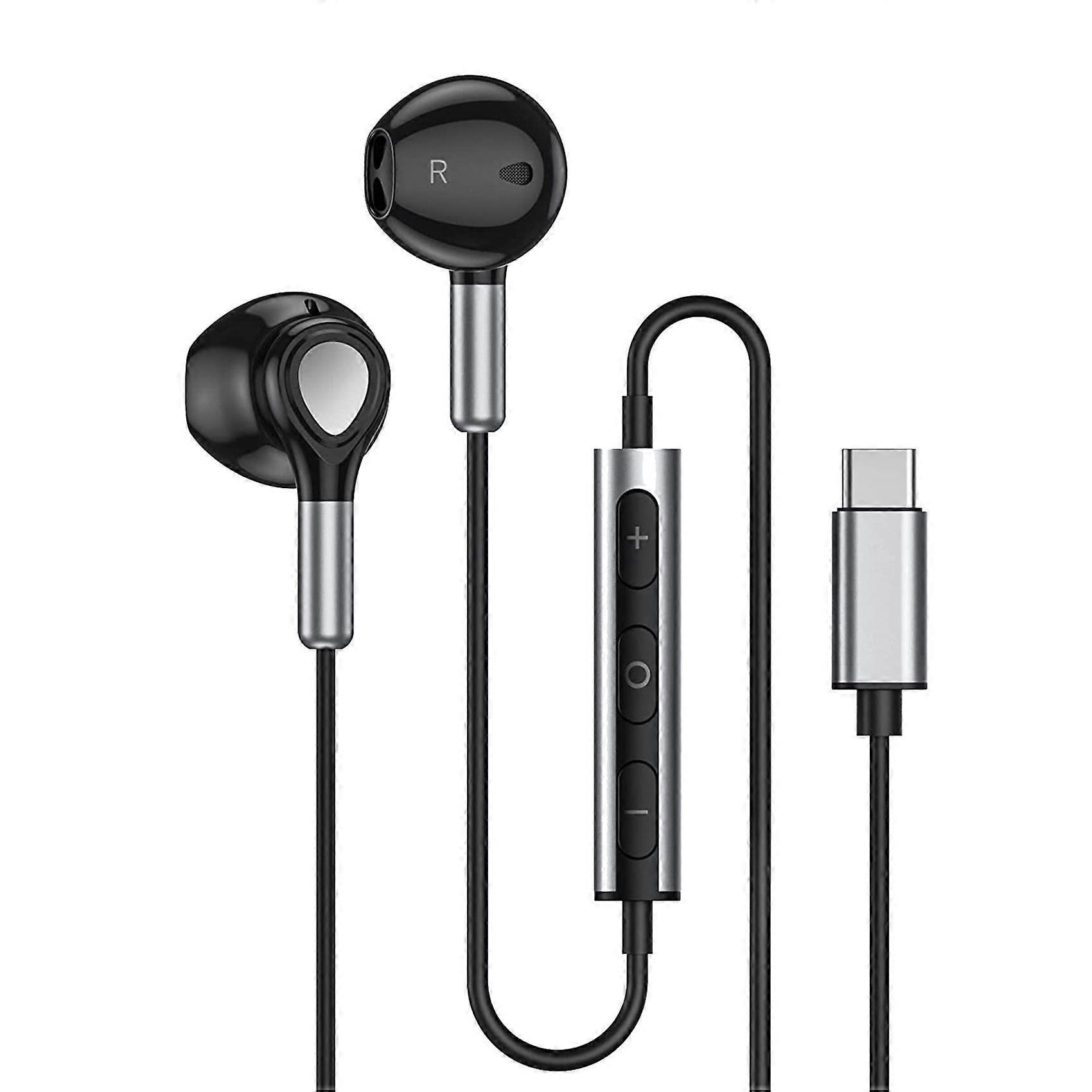 USB C Headphones, In-Ear Headset with Microphone and Volume Control ,Type C Headphones for S22 S21